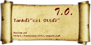 Tankóczi Ottó névjegykártya