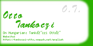 otto tankoczi business card